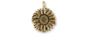 Aster Jewelry 14k Yellow Gold Handmade Aster Flower Charm  AST1-CG