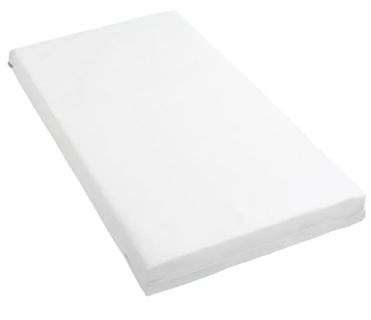 Babymore Kimi Cot Bed with Fibre Mattress - White
