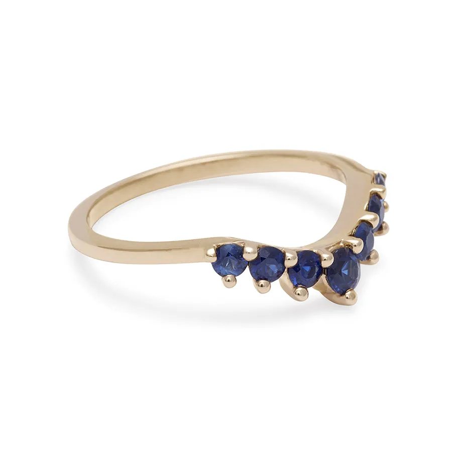Cosmic Tiara Curve Band (Size 6)
