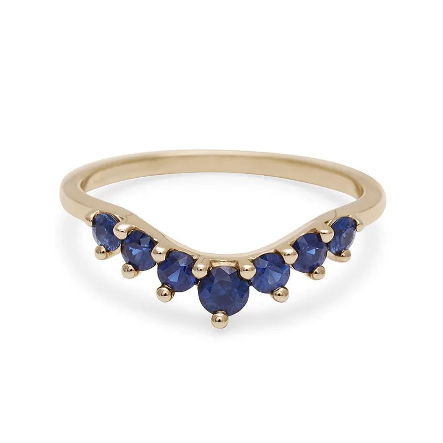Cosmic Tiara Curve Band (Size 6)