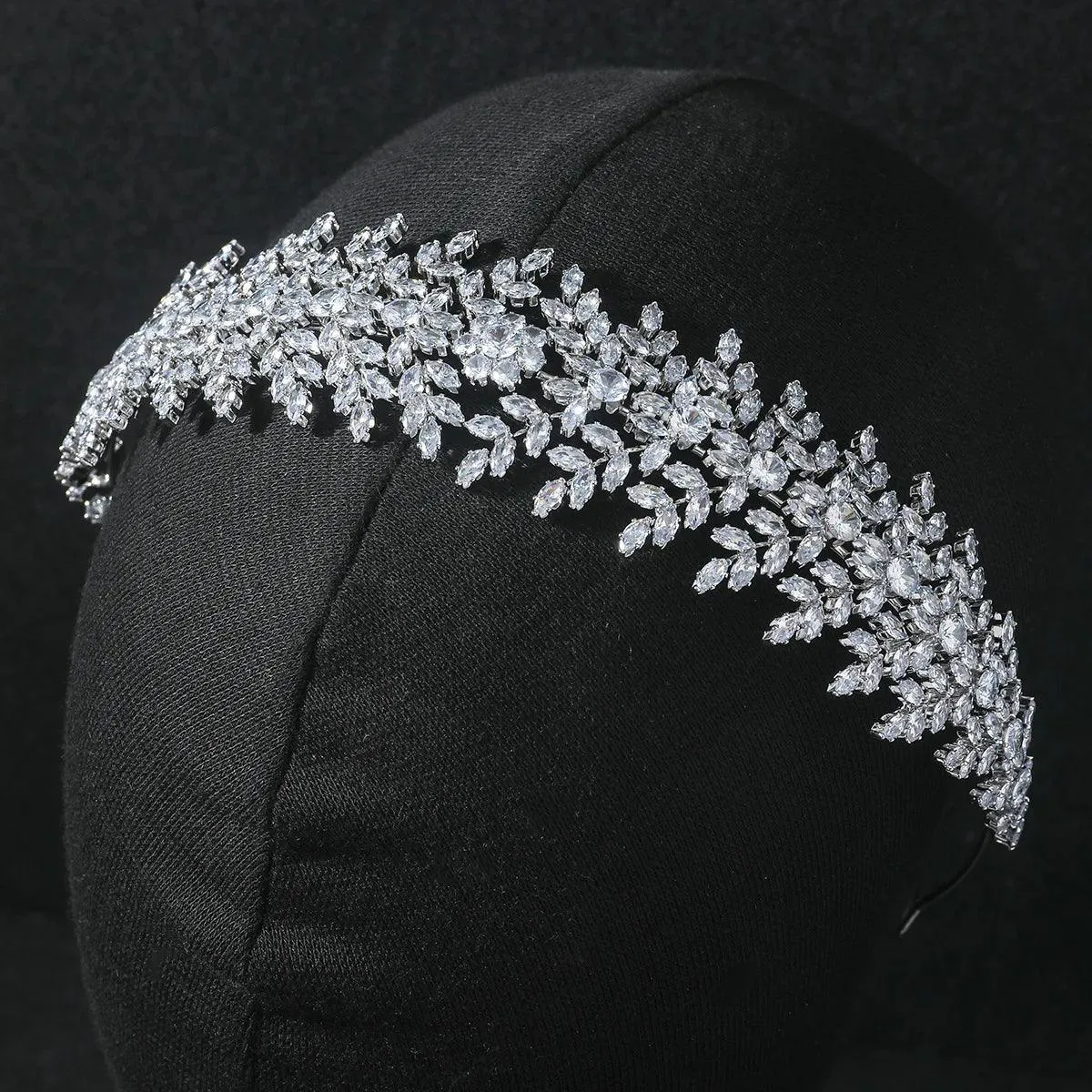 Crystal Bridal Headband – Luxury Zirconia CZ Wedding Hair Accessories, Tiaras & Crowns for Prom & Party