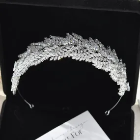 Crystal Bridal Headband – Luxury Zirconia CZ Wedding Hair Accessories, Tiaras & Crowns for Prom & Party