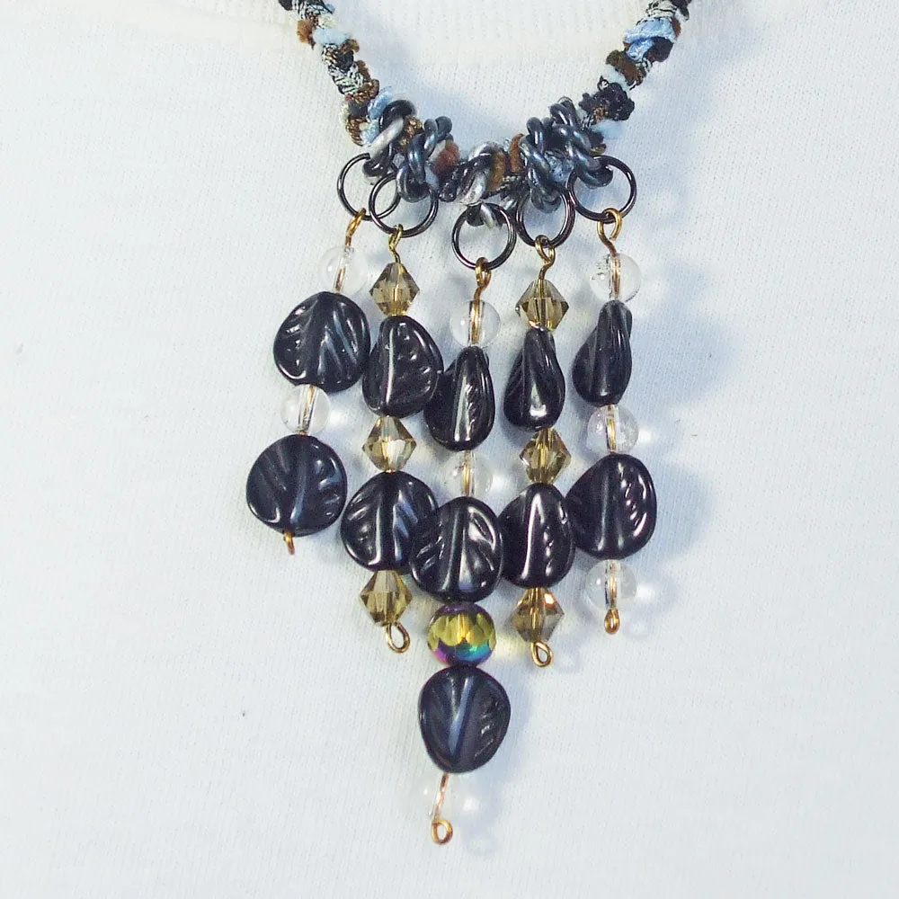 Daina, Beaded Bib Jewelry Necklace