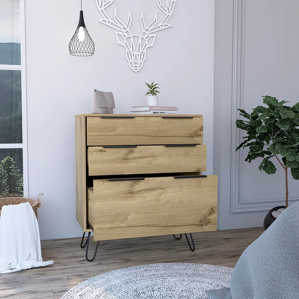 Drawer Dresser Hartly Light Oak