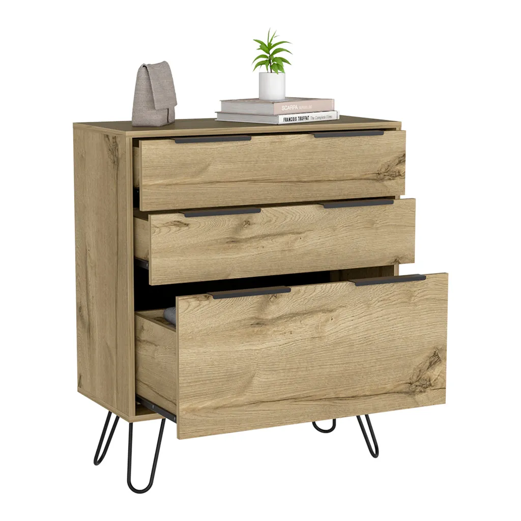 Drawer Dresser Hartly Light Oak