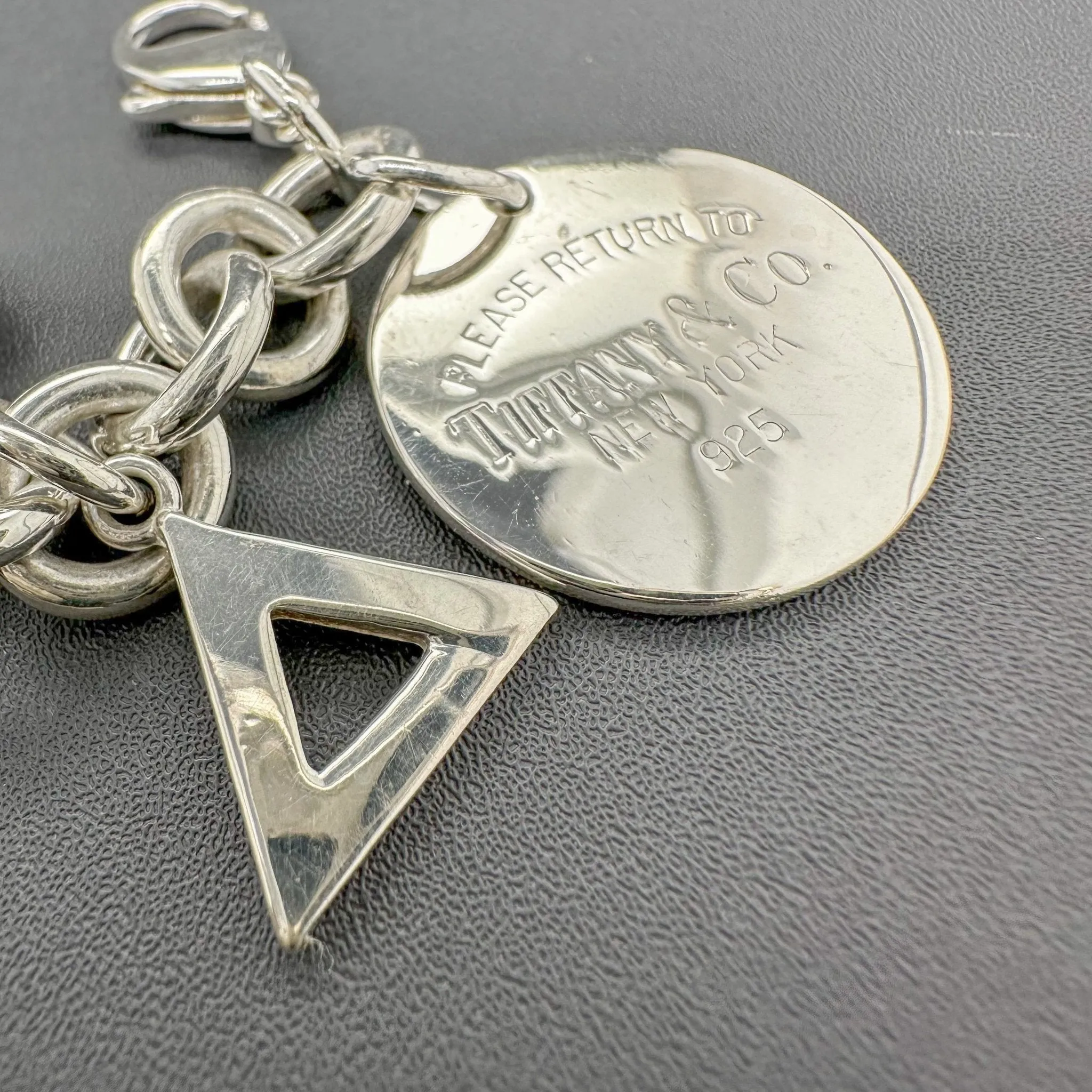 Estate Tiffany & Co. SS Martini Charm Bracelet