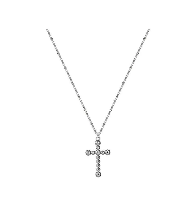 FN Cross Long Chain Pendant Couple Necklace LOJS70