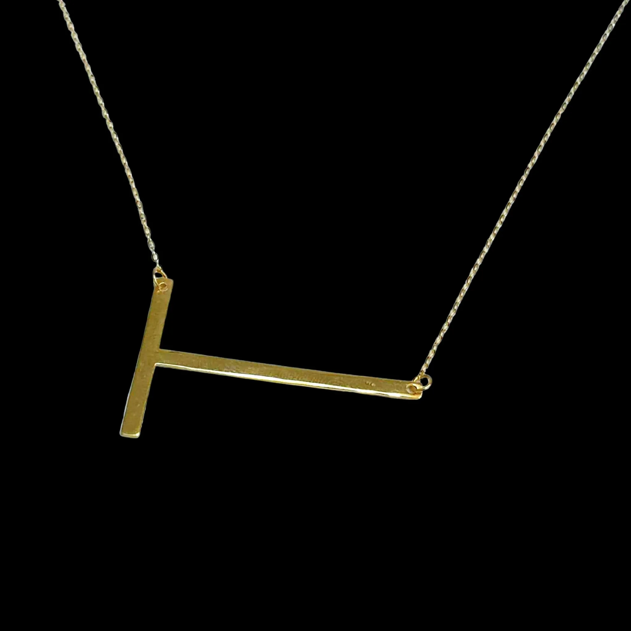 #GOLD2024 | Large Golden Alphabet Letter Necklace 18kt 20”