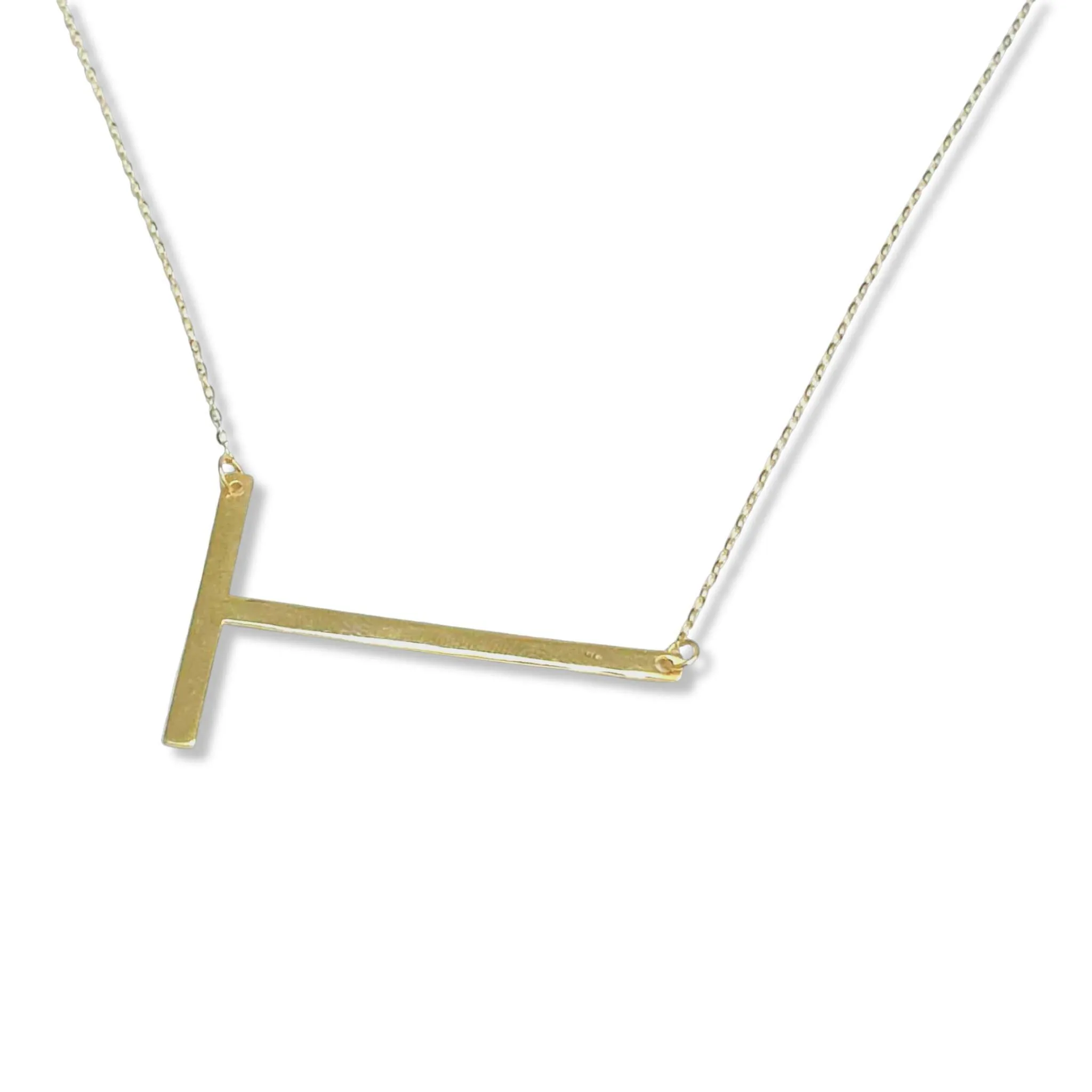#GOLD2024 | Large Golden Alphabet Letter Necklace 18kt 20”