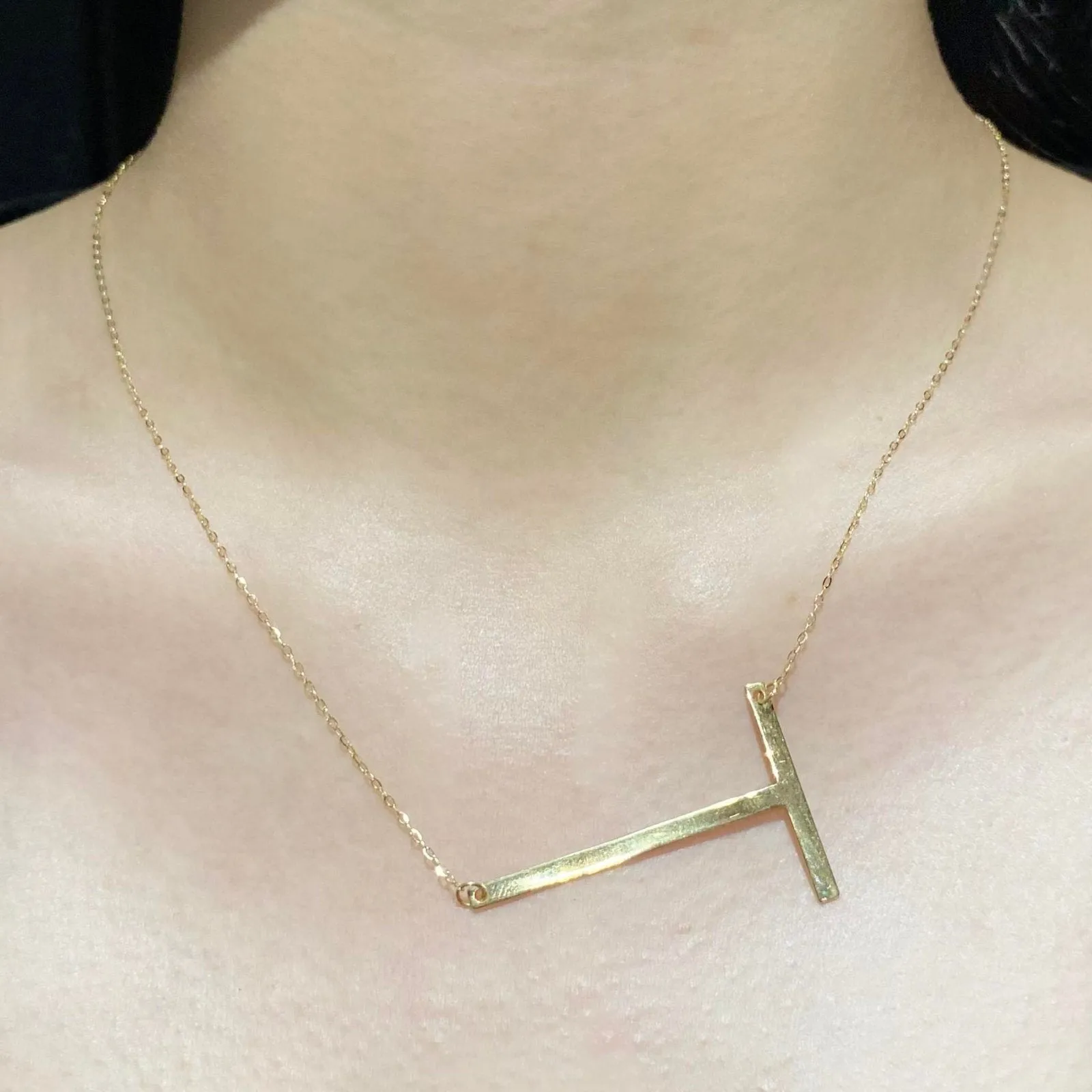 #GOLD2024 | Large Golden Alphabet Letter Necklace 18kt 20”