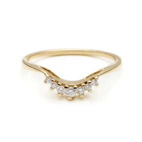 Luna Tiara Band - 14k Gold & White Diamonds