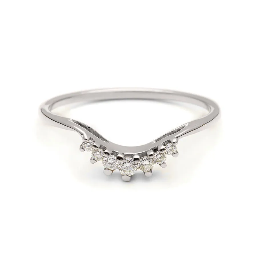 Luna Tiara Band - 14k Gold & White Diamonds