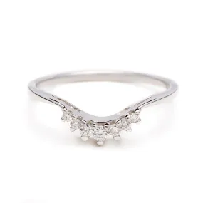 Luna Tiara Band - Platinum & White Diamonds