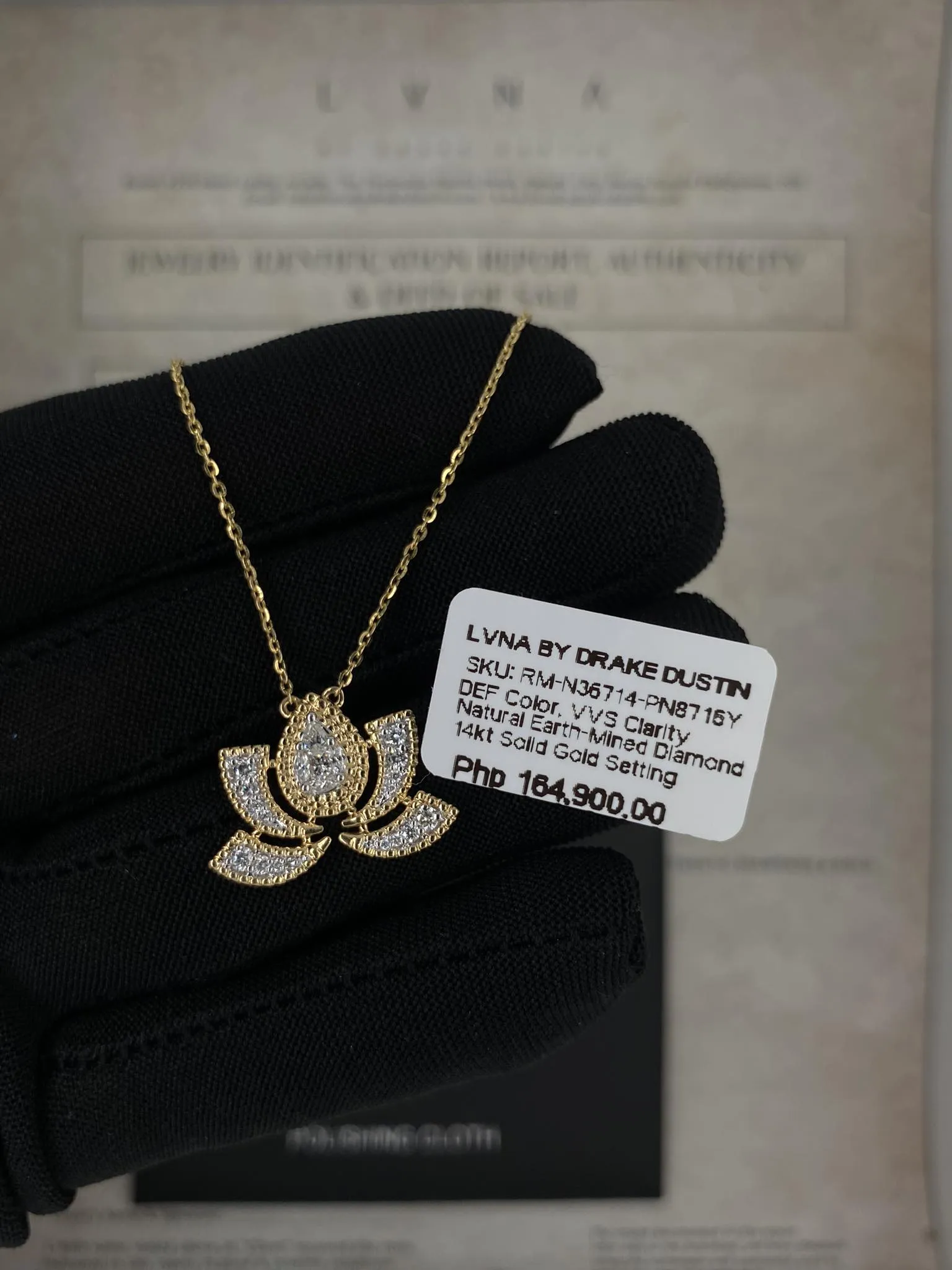 #LVNA2024 | Lotus Flower Diamond Necklace
