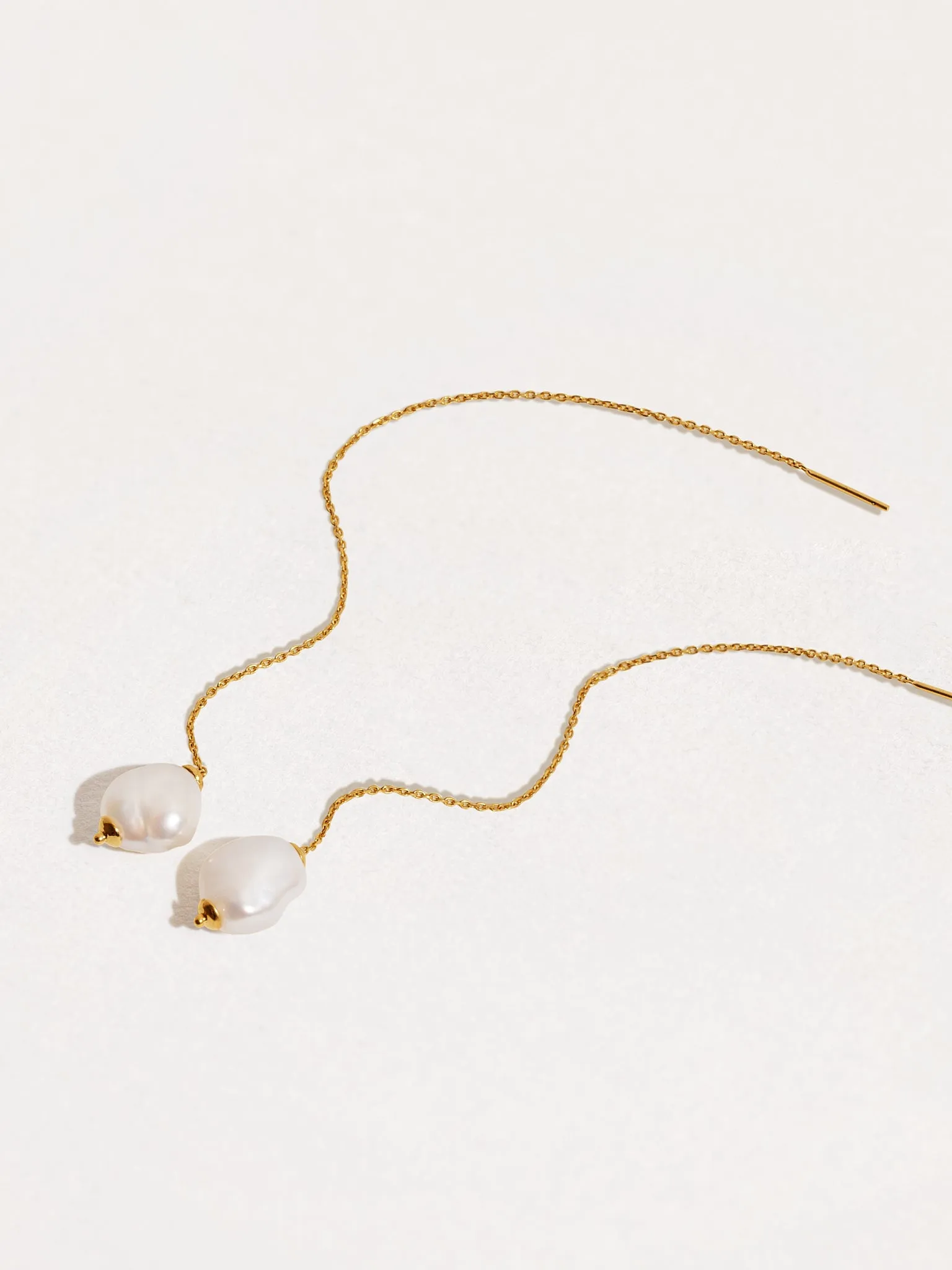 Perla Threader Earrings