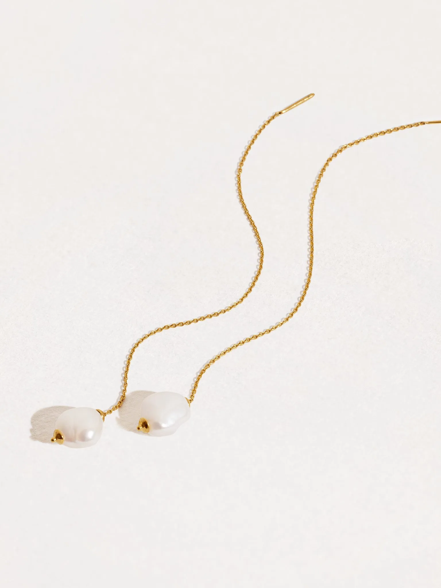 Perla Threader Earrings