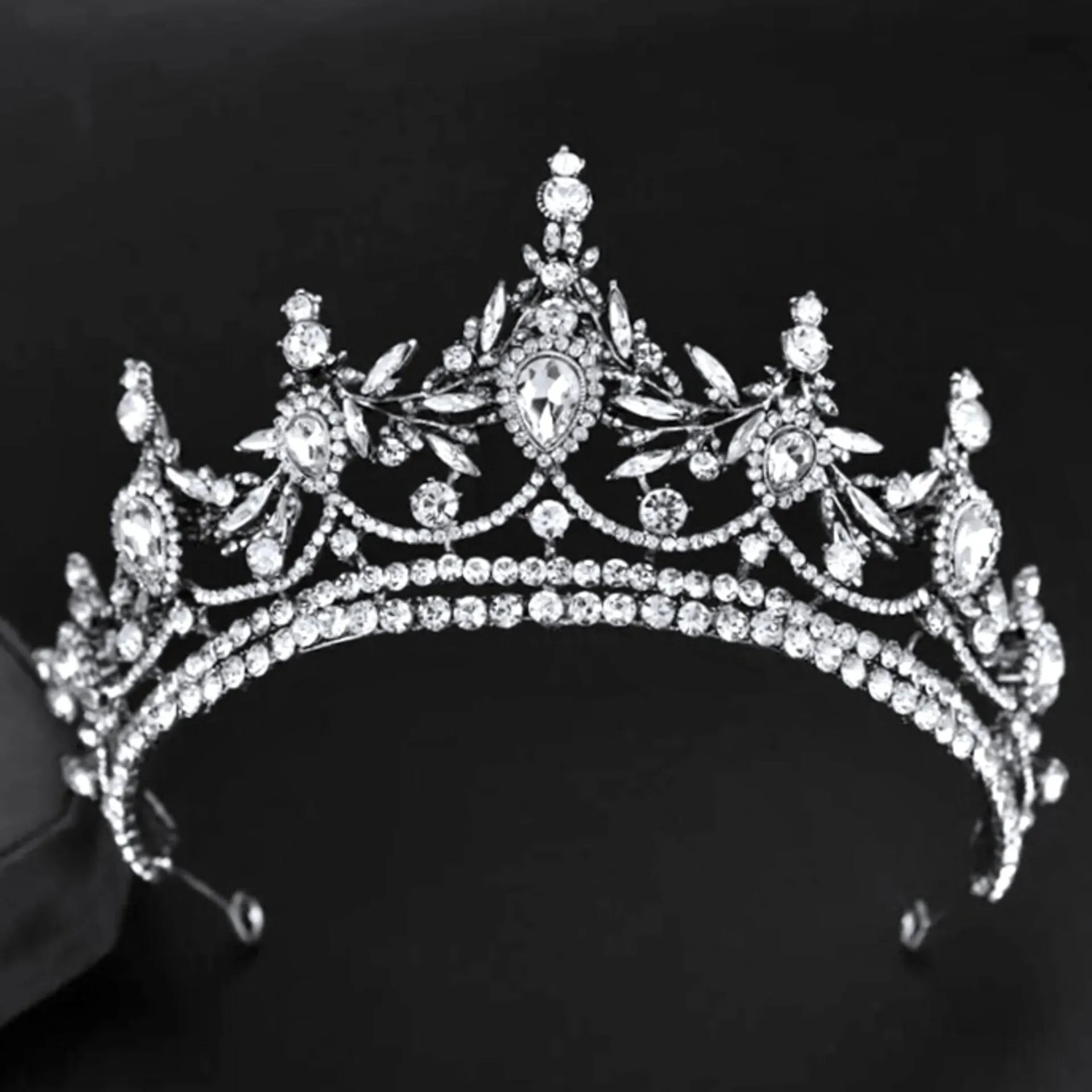"Antoinette" - Baroque Wedding Tiara - Available in Antique Gold and Silver