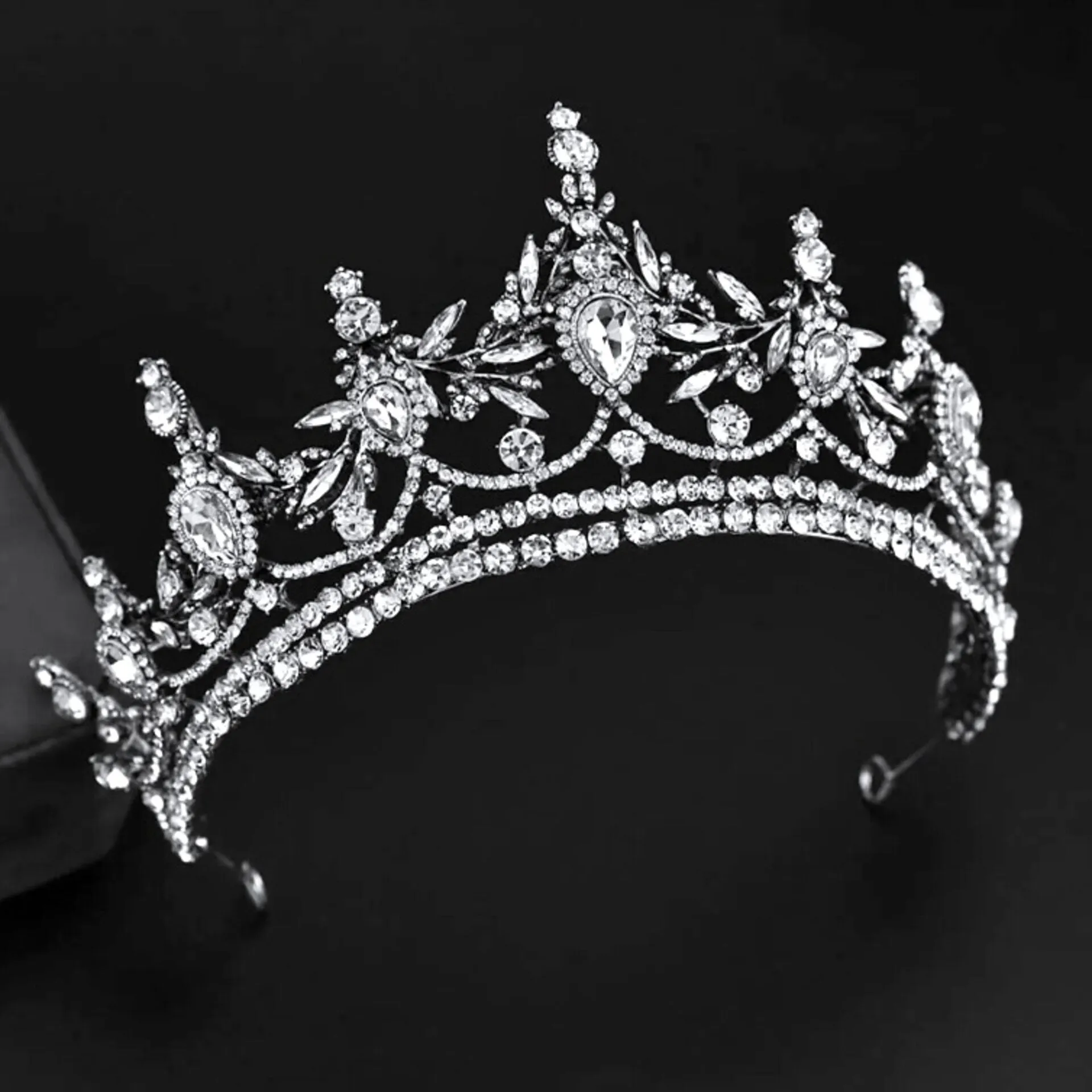 "Antoinette" - Baroque Wedding Tiara - Available in Antique Gold and Silver