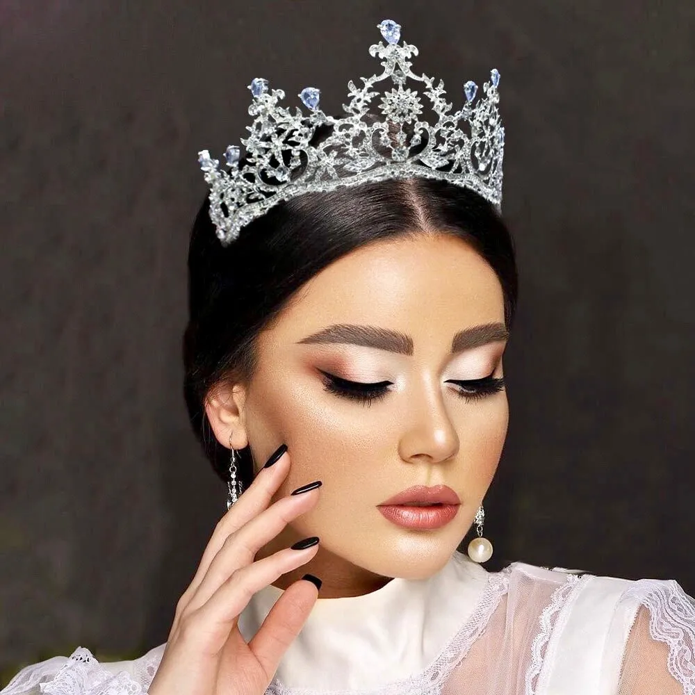 "Peyton" - Silver Cubic Zirconia Bridal Tiara