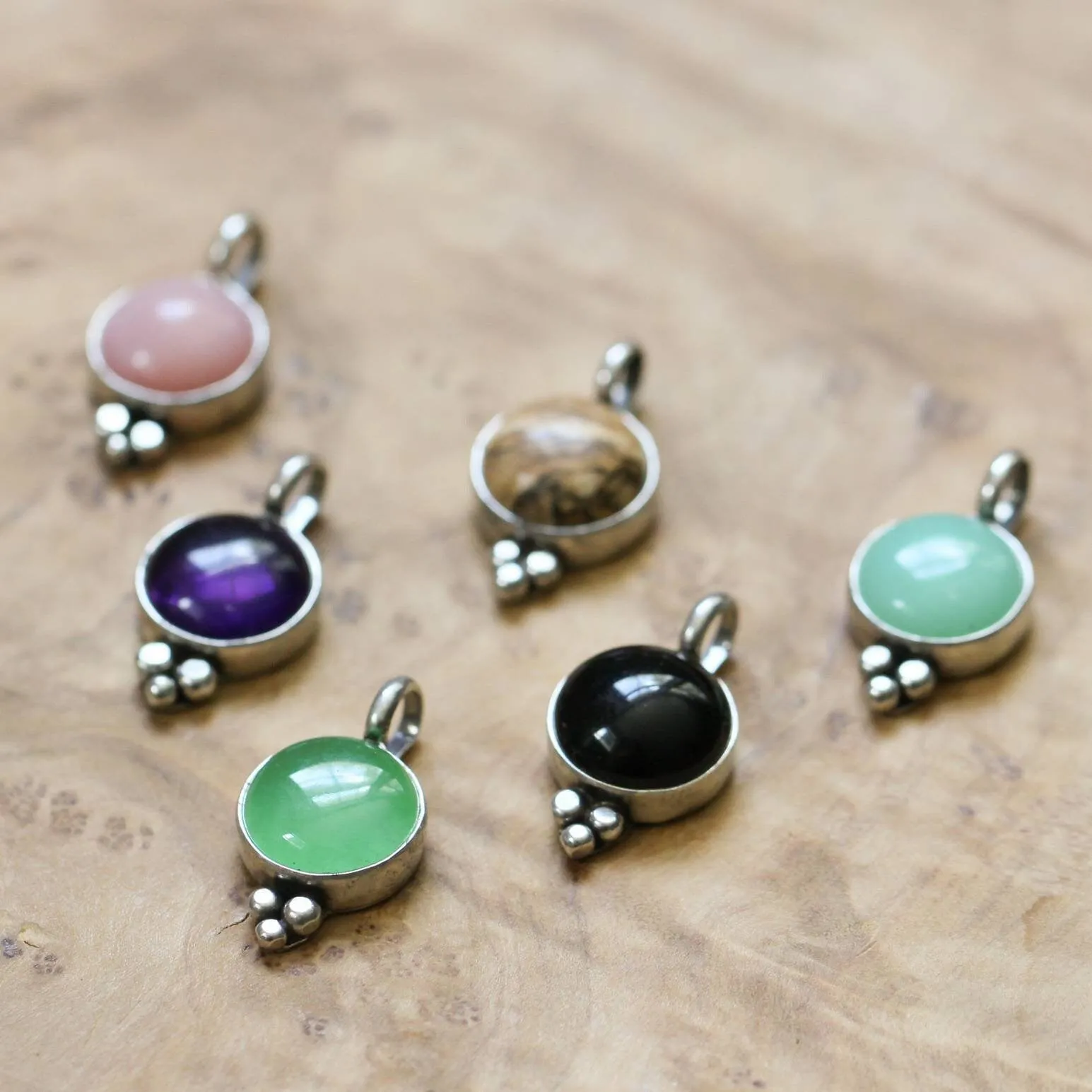 Ready to Ship - Chrysoprase Lil Sweetheart Necklace - Chrysoprase Pendant - Silversmith - .925 Sterling Silver