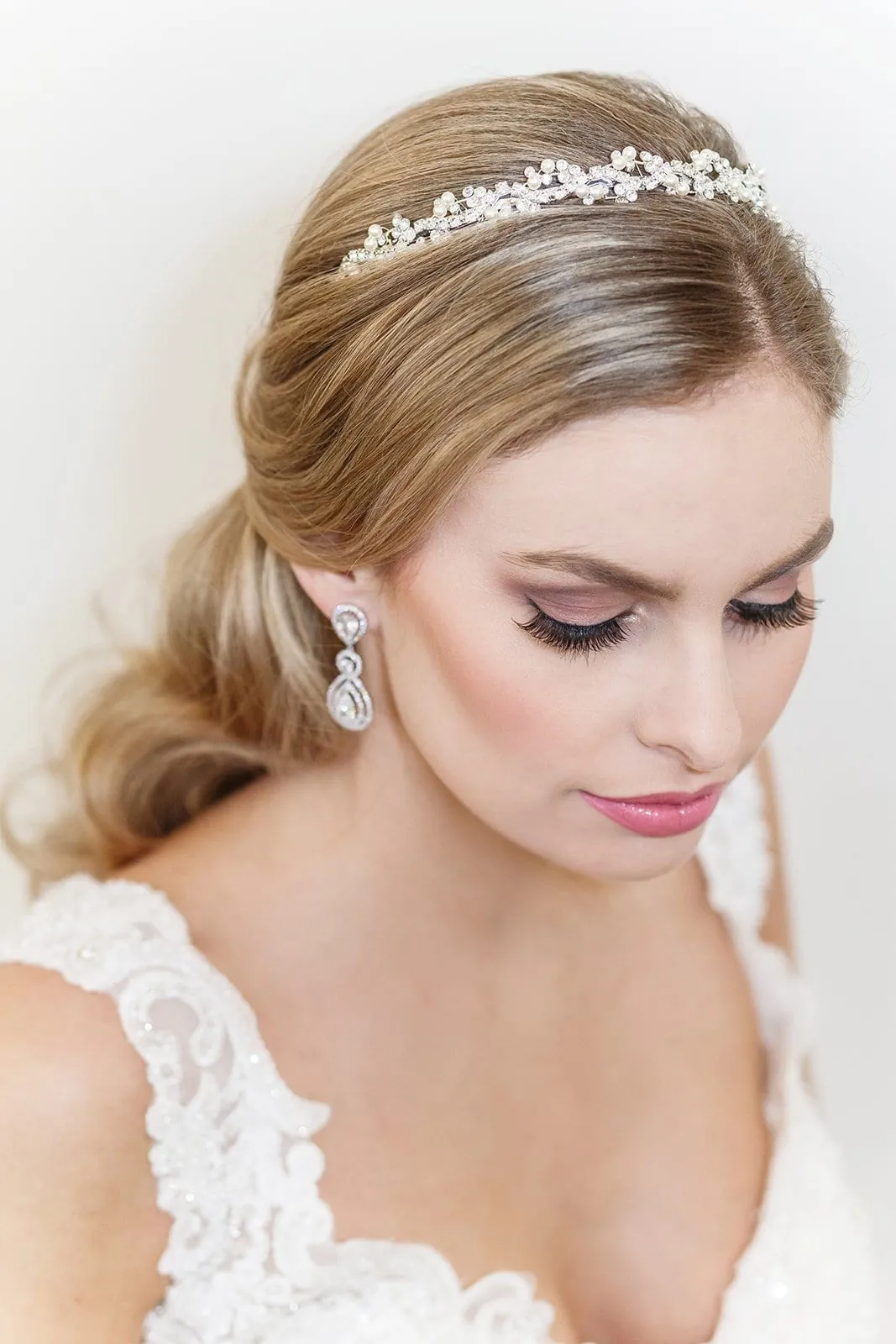 Sophia Crystal and Pearl Bridal Headband