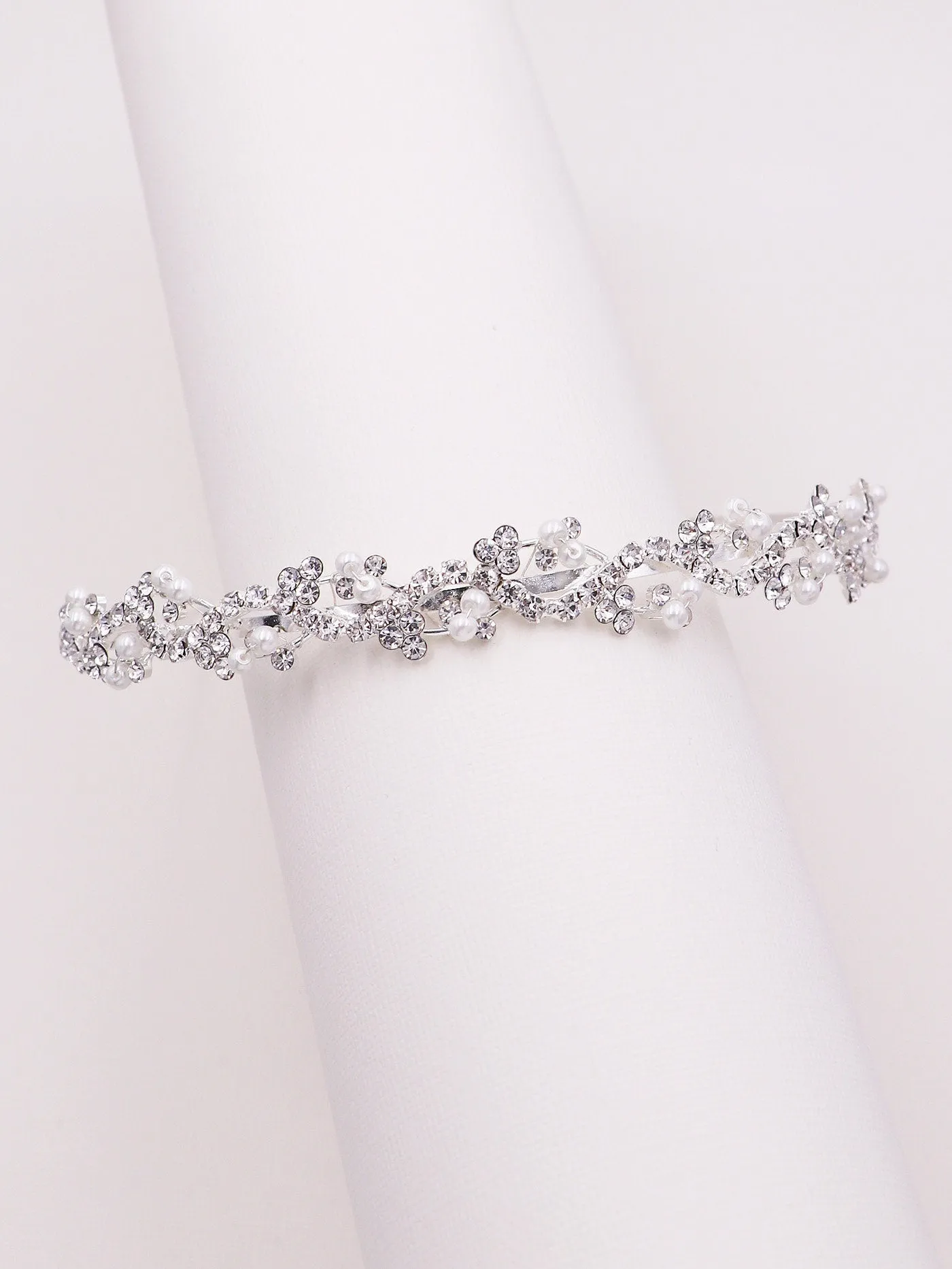 Sophia Crystal and Pearl Bridal Headband