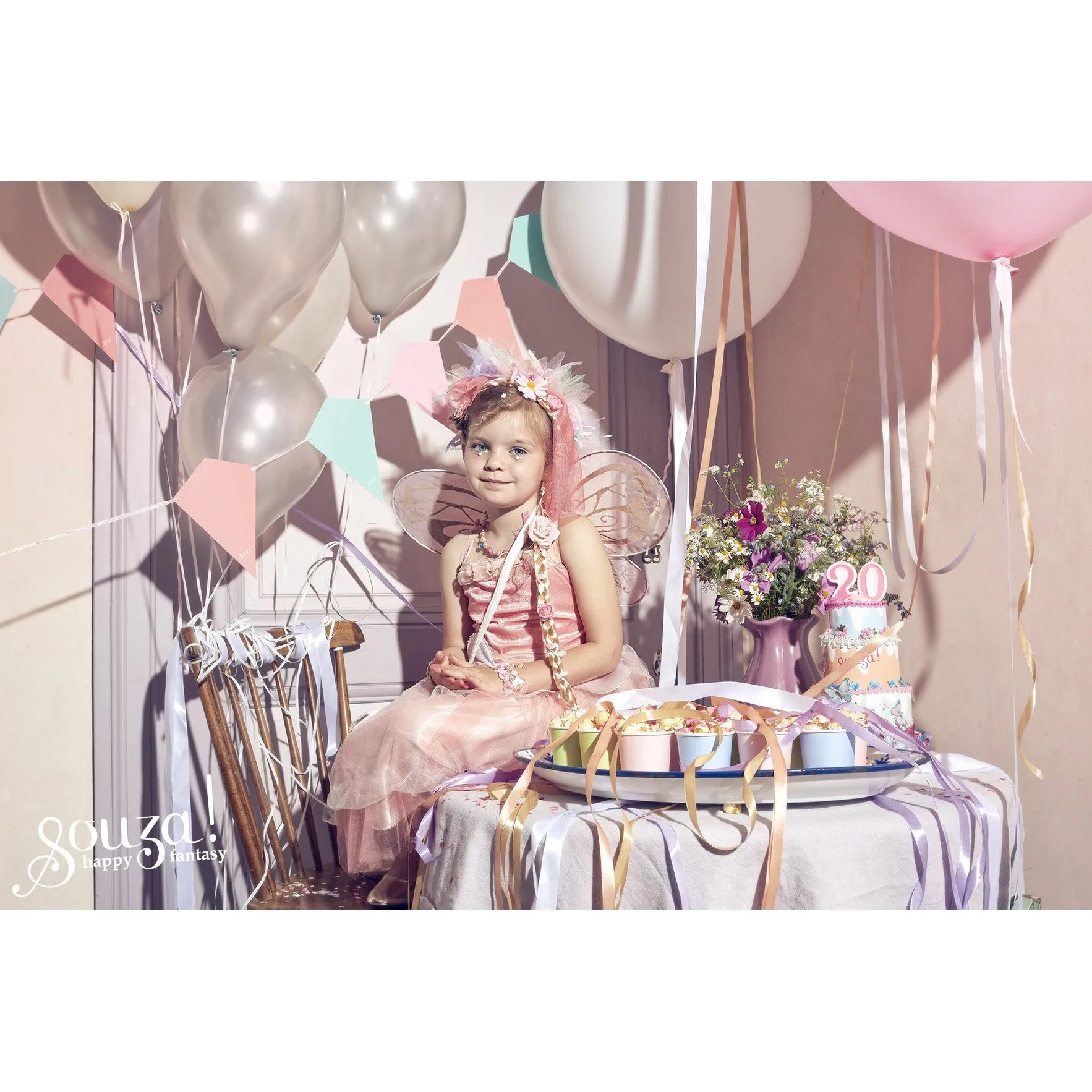 Souza Tiara Ribbon Evaline Salmon