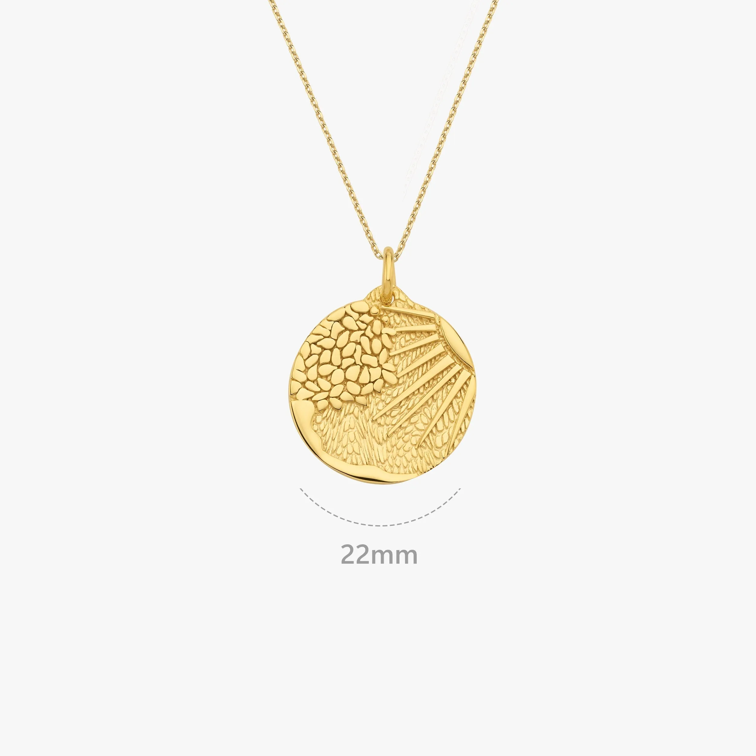 Sun Disc Pendant | 14K Gold Vermeil