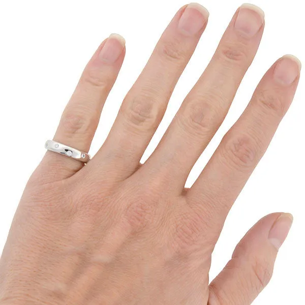 TIFFANY & Co. Estate Etoile Platinum & Diamond Band 0.22ct