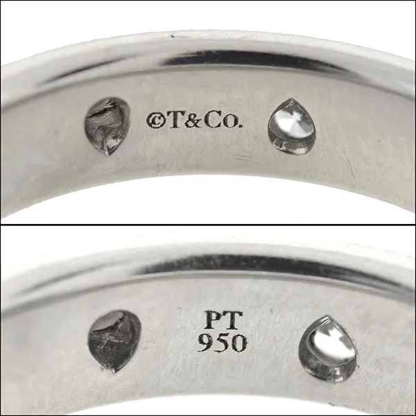 TIFFANY & Co. Estate Etoile Platinum & Diamond Band 0.22ct